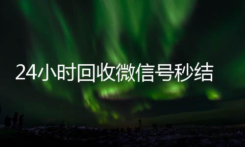 24小时回收微信号秒结平台—您的微信资产快速变现首选